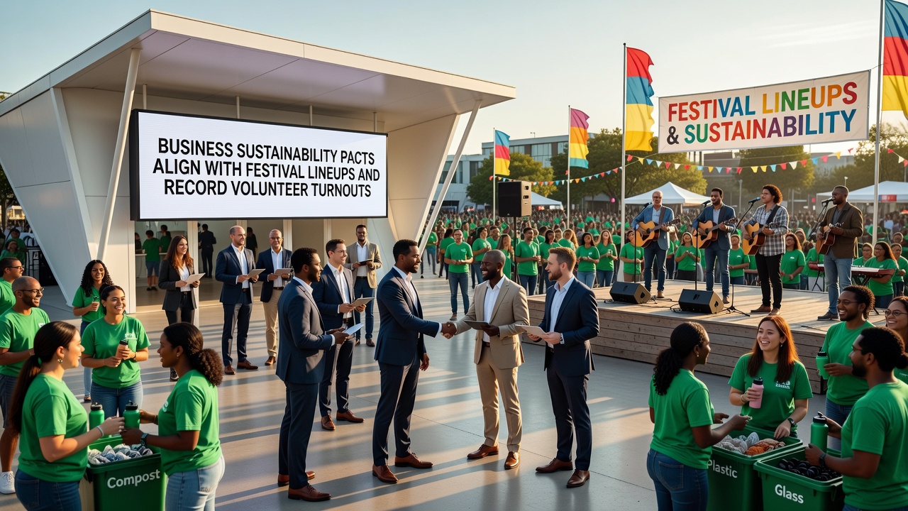 Business Sustainability Pacts Align with Festival Lineups and Record Volunteer Turnouts